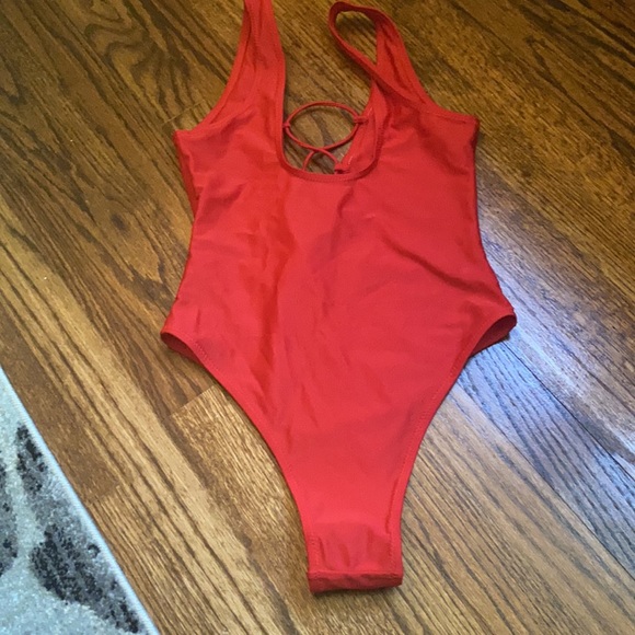 Yandy Swim Yandy One Piece Lace Up Bathing Suit Poshmark